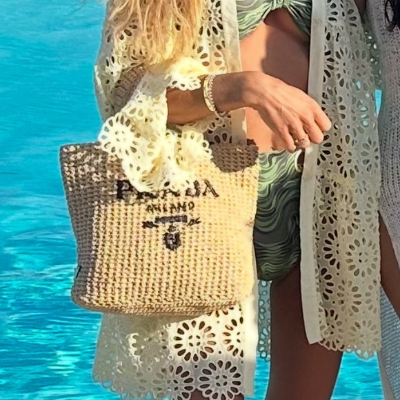 Prada Raffia Tote Small - Picture 3 of 3